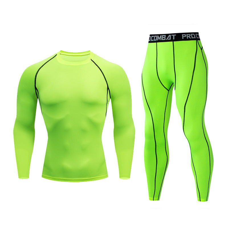 Men's PTZ Tight Pants Quick Drying Clothes Set