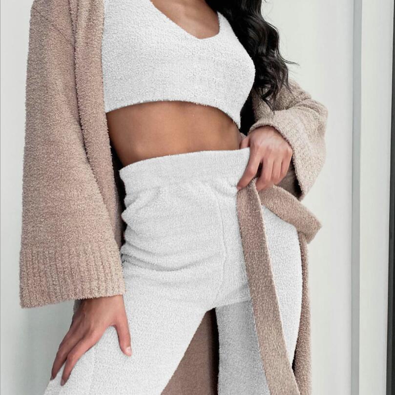 3pcs Womens Clothing Long Sleeve