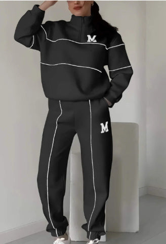 Womens 2 Piece Outfits Lounge Hoodless Pullover Sweatshirt Sweatsuit Sets
