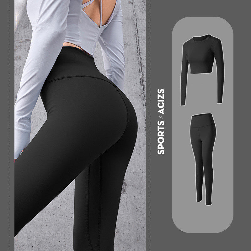 High Waist Bottoming Fitness Sports Womens Tights