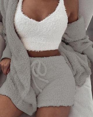 3pcs Womens Clothing Long Sleeve