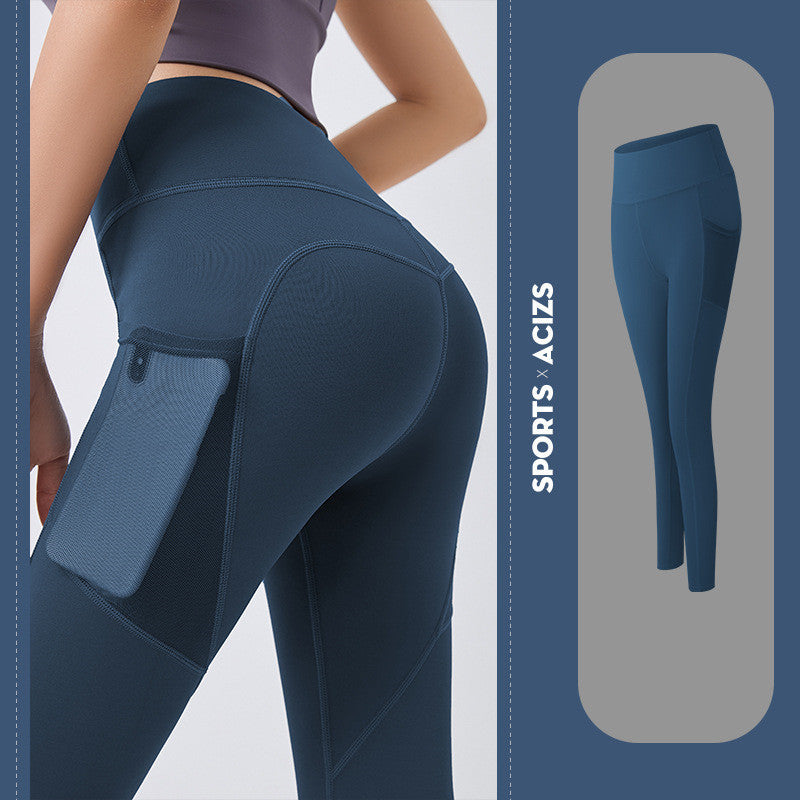 High Waist Bottoming Fitness Sports Womens Tights