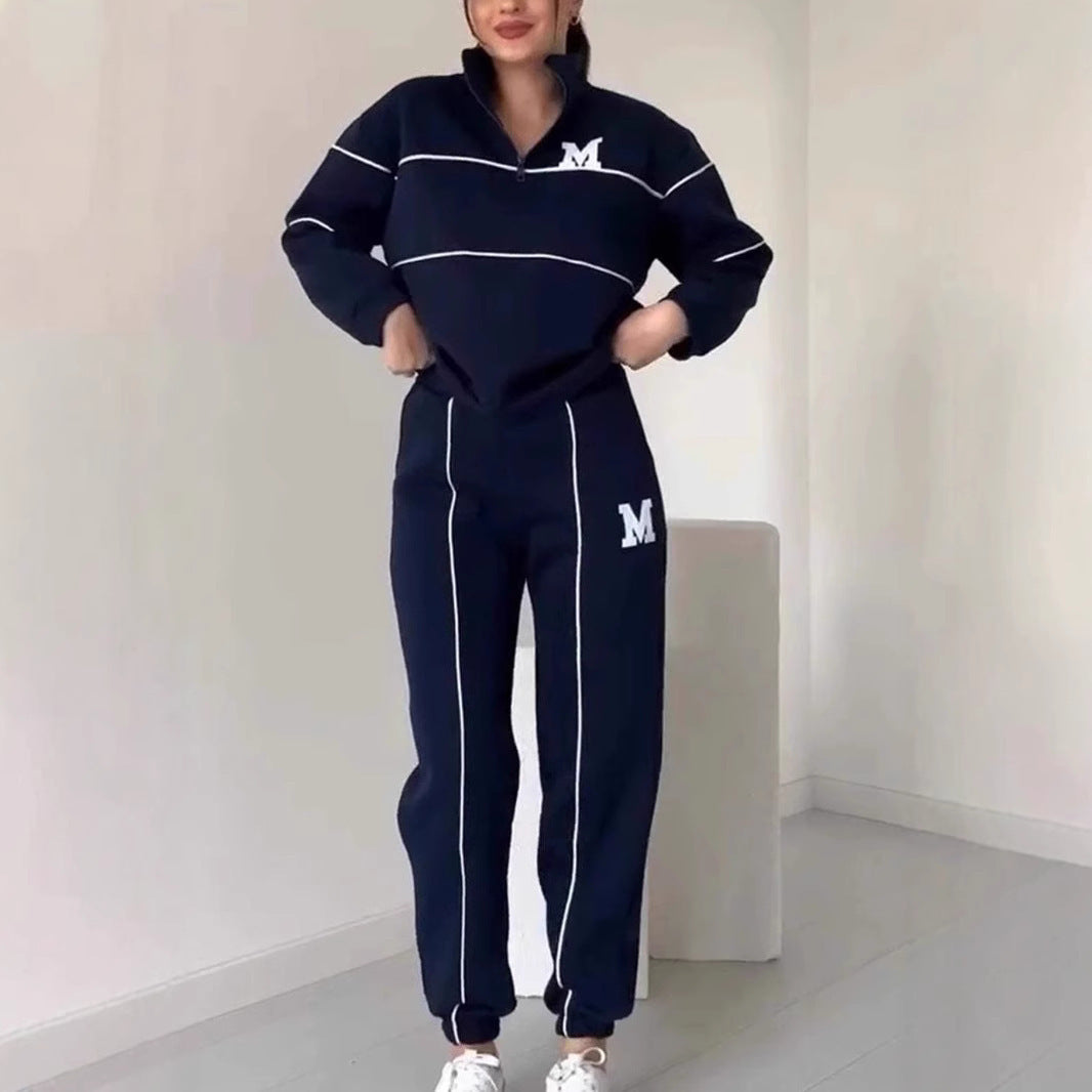 Womens 2 Piece Outfits Lounge Hoodless Pullover Sweatshirt Sweatsuit Sets