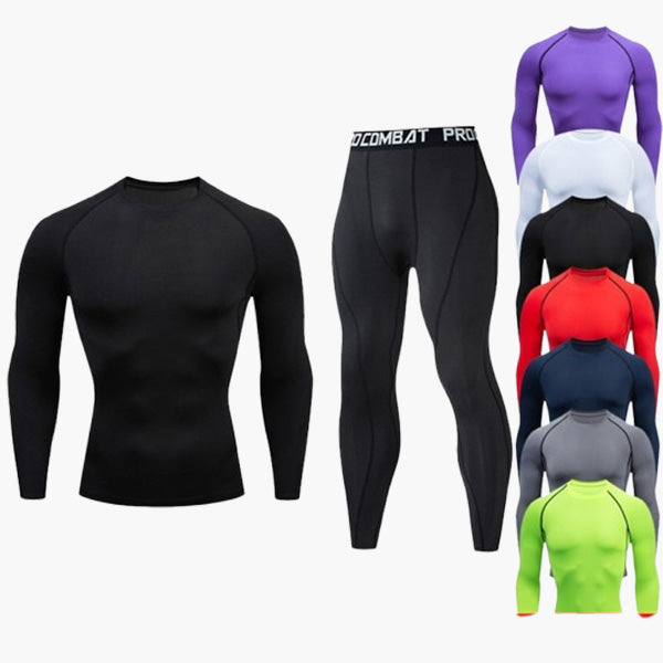 Men's PTZ Tight Pants Quick Drying Clothes Set