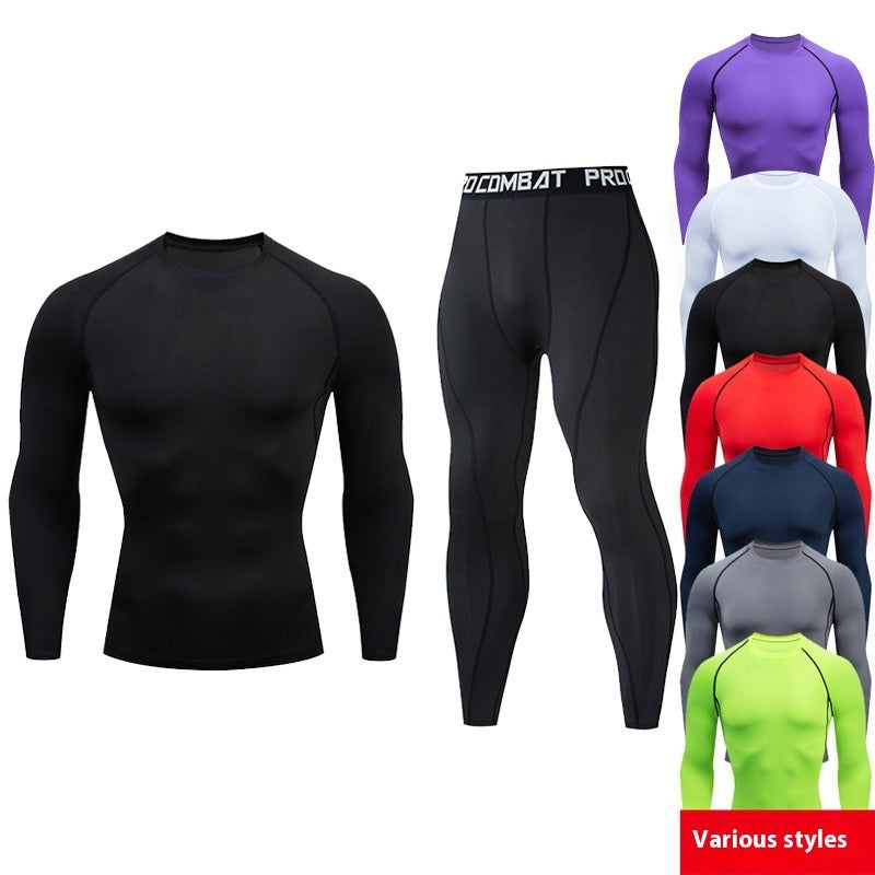 Men's PTZ Tight Pants Quick Drying Clothes Set